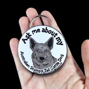Australian Stumpy Tail Cattle Dog Bottle Opener Keychain Accessories 2.25"